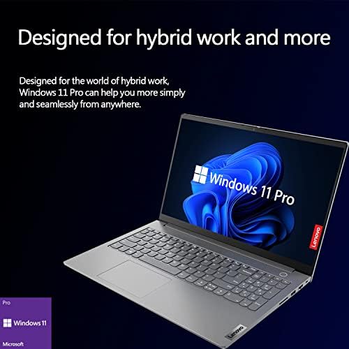 Лаптоп Lenovo ThinkBook 15,6 , 15,6-инчов FHD дисплей с антирефлексно покритие, процесор на AMD Ryzen 5 5500U (6 ядра, 4,0 Ghz), Ethernet port, Клавиатура с подсветка, четец на пръстови отпечатъци, Win