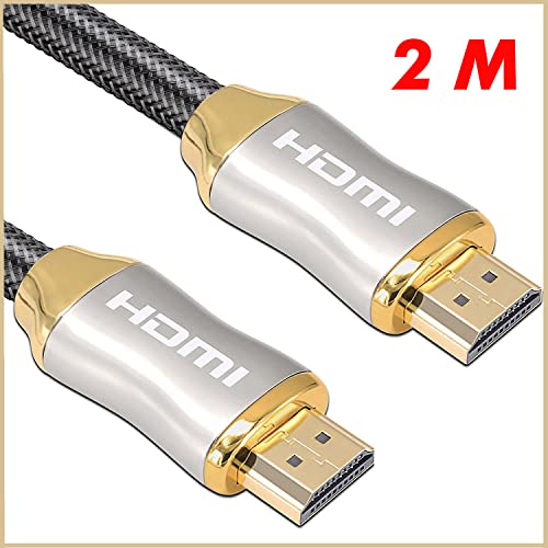 Конектори кабел XiangL 8K HDMI 2.1 HDMI Кабел, Високоскоростен HDMI кабел Ultra HD 48 gbps 120 Hz, Съвместим с лаптоп, Play Station Xbox PS4, Fire TV, Apple TV, 6,6 фута