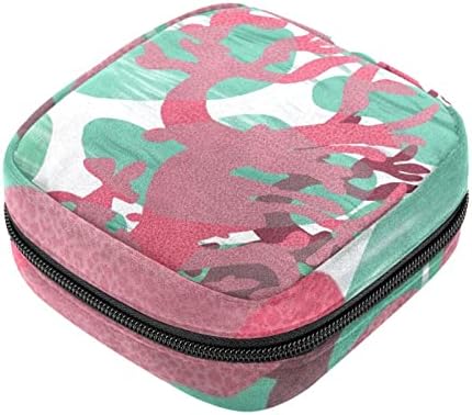 Чанта за съхранение на Хигиенни Кърпички ORYUEKAN, Преносими Многократна употреба Менструални Тампони джоб, Чанта за Съхранение на Тампони за жени и Момичета, Абстрак?