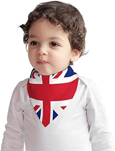 Augenstern Памучни Бебешки Лигавници Великобритания Флаг На Великобритания Детска Кърпа Лигавници За Никнене