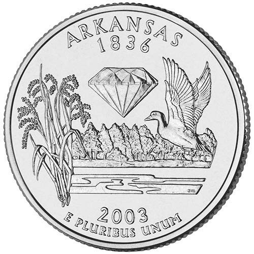 2003 D BU Избор тримесечие на щата Арканзас , не Обращающийся Монетен двор на САЩ