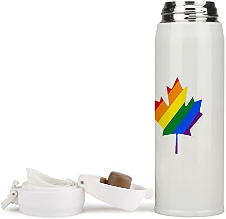 Гордостта на ЛГБТ Канада, Изолирано Бутилка За Вода От Неръждаема Стомана, Чаена Чаша, Чаена Чаша За Спорт,