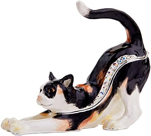 Ковчег за бижута RUCINNI Cat (Черно-бяло)
