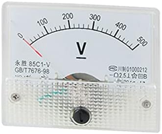 Нов Lon0167 85C1-V DC 0-500 В Аналогов панелен измервателен Волтметър (85C1-V DC 0-500 v Аналогов волтметър