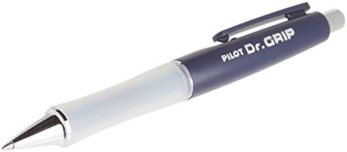 Химикалка писалка PILOT Dr. Grip, Средната точка, Тъмно синьо тяло, Синьо мастило, Единична Писалка и Химикалка