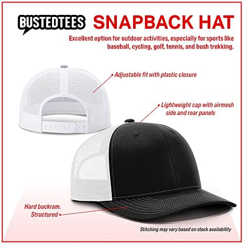 Окото Шапка с логото на BustedTees XRP Отзад за Ежедневието - бейзболна шапка за мъже с Дишаща Мрежа Отзад и