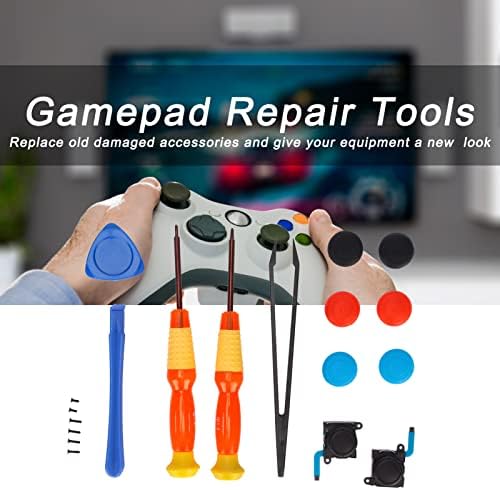 Подмяна на джойстик Hilitand, 19 в 1 3D Аналогов геймпад с джойстик за палеца, Инструменти за ремонт на контролера