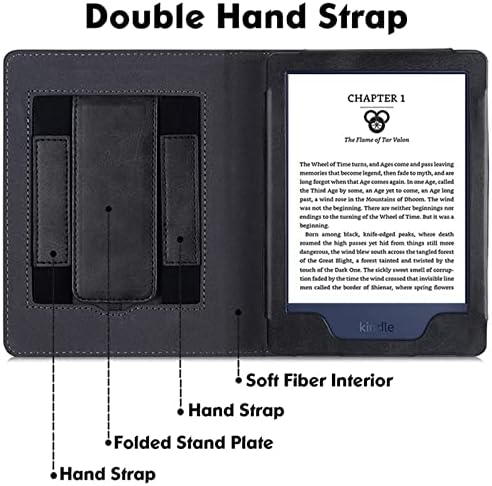 Калъф-поставка GUKSRASO за 6,8 Kindle Paperwhite е на 11-то поколение 2021 - Калъф от изкуствена кожа с две