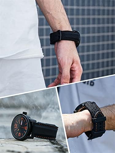 KKFAUS Силикон каишка за часовник Huawei GT2 007 BM8475 Каишки за часовници и Аксесоари Спортен гривна 20 мм