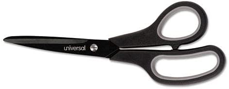 Универсална Промишлени Ножици с Карбоновым острие, Дължина 8 см, дължина на рязане 3,5 инча, Черно / Сива права