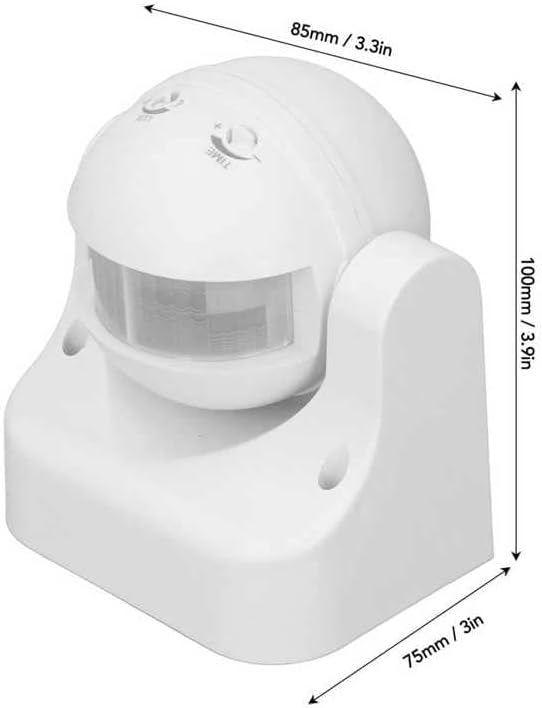 Сензор за движение Ключ Детектор Водоустойчив Интелигентен Корпус от ABS-пластмаса, Без радиация Инфрачервен
