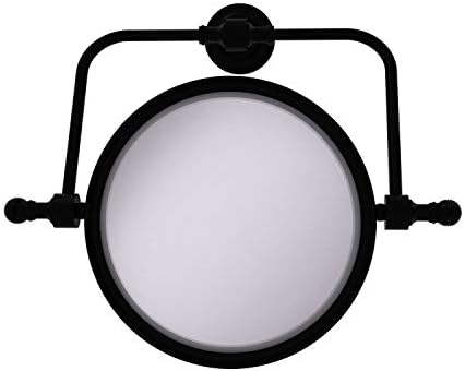 Allied Brass RDM-4/2X Retro Dot Collection Стенно Управляемият огледало с Диаметър 8 инча с Козметично огледало