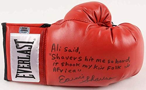 Боксови ръкавици Евърласт с автограф Earnie Shavers (надпис ali) - W/ Coa! - Боксови ръкавици с автограф