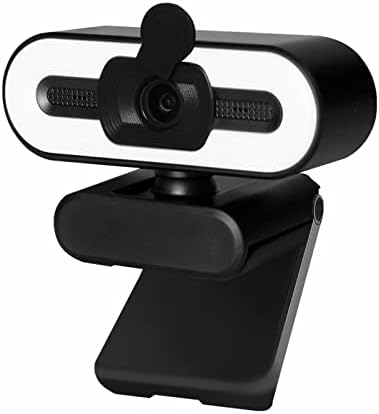 Уеб камера за 4K с микрофон за десктоп стрийминг Уеб-камера с 3-Степенна Регулируема яркост Околовръстен осветление