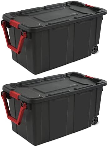 Индустриална чанта за количка JABURU обем 40 литра, Пластмасов Черен Комплект от 2