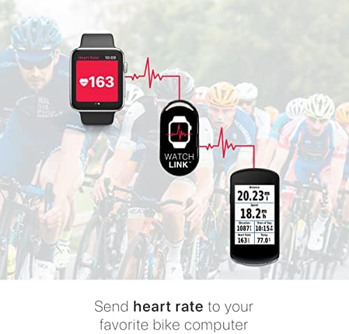 Модул WATCH ЛИНК® Pod е съвместим с Apple Watch (Series 3 или по-нова версия), транслирует сърдечната честота