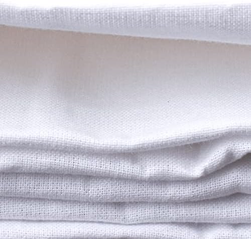 Муслиновая бяла тъкан от памук ширина 59 см и с дължина, 3 инча (средно тегло)