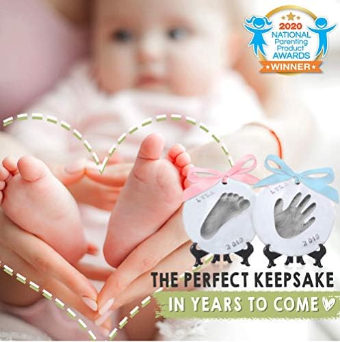 Комплект за сувенири с отпечатък от детска ръка и комплект детски бижута - коледен комплект за новородени, бебета