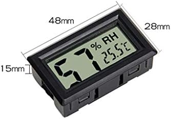 WDBBY Мини Цифров термометър, Влагомер Инструмент за вътрешно показване на температурата и на влажността (Цвят:
