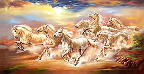 Картина върху платно Vaastu Seven Horse (Защитени от авторски права)