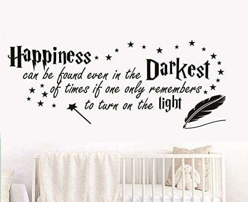 Цитат на Щастие могат да се намерят Дори и в Най-Тъмната Стикер на стената Декор на Детска Стикер за Детска