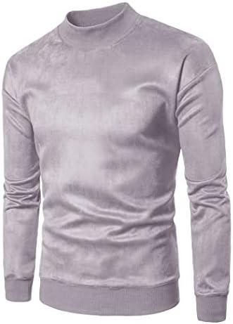 Мъжки hoody COOFANDY с кръгло деколте, Естетичен Замшевый Пуловер, Руното Тениска с дълъг ръкав