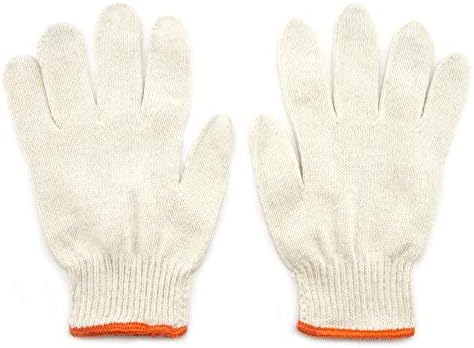 Памучни са много дебели универсални ръкавици с увлажняющей подплата, бели меки ръкавици - дебелина 500 г - Опаковка