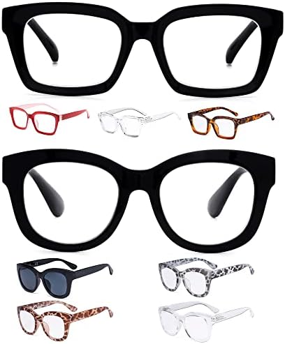 Eyekepper Спестете 10% на 5 опаковки женски ретро очила за четене в голям размер, и 4 опаковки женски ридеров