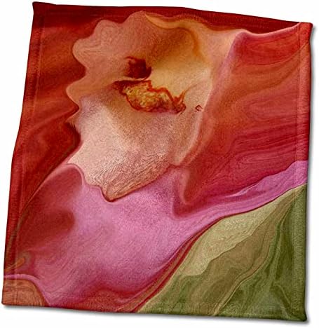 3dRose Florene Abstract - Меки Абстрактни кърпи с цветен модел (twl-7280-1)