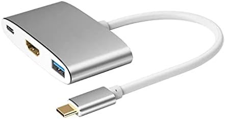 WJCCY USB-хъб USB C към HDMI-Съвместим Високоскоростен hub USB3.0 5 Gbit/s С поддръжка на видео 4k 60 W Type
