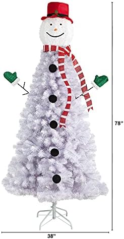 6,5 фута. Изкуствена Коледна елха във формата на Снежен човек с 804 Гъвкави Клони