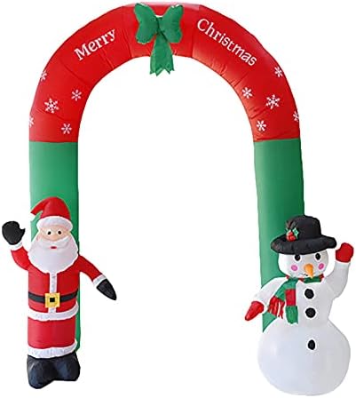 Надуваема Арка Дядо Коледа, Снежен Човек, Коледни Украси На Открито Домашен Магазин Декор Камина Гирлянда 5
