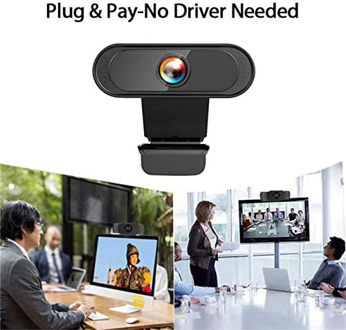 Уеб камера Niaviben с микрофон Full HD 720P Уеб Камера за видео разговори на настолни КОМПЮТРИ, 2 Милиона Пиксела