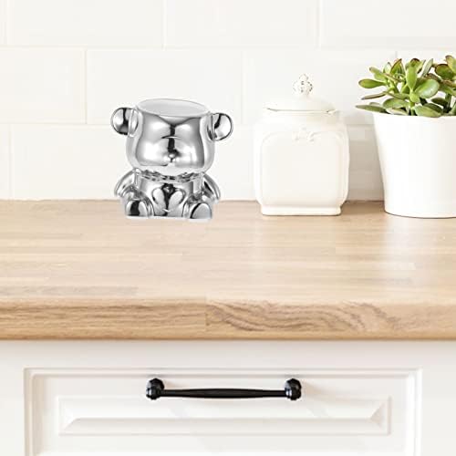 Комплект съдове за готвене Cabilock Керамични Титуляр за Кухненски Прибори Статуя на Мечка в формата на Сърце,