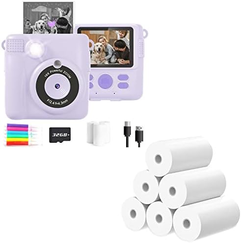 Комплект камера миг печат Anchioo и комплект принтерна хартия - лилаво