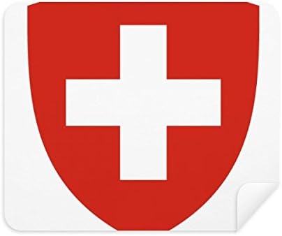 Швейцария Европа Национален Герб Плат За Почистване на Екрана за Пречистване на 2 елемента Замшевой Тъкан
