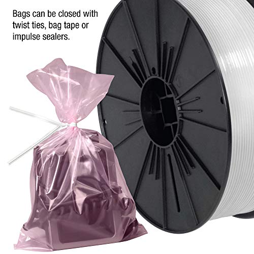 Антистатичен Плоски найлонови торбички с размери 6 Mils, 6 x 15, Розово, 1000 / Калъф