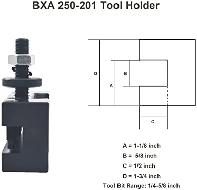 Титуляр багажник на струг BXA 1 250-201 За бърза смяна на стругове и облицовъчни инструменти