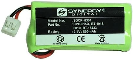 Акумулаторна батерия за безжичен телефон Synergy Digital, който е съвместим с wi-fi телефон Vtech CS6228-6 (Ni-MH,