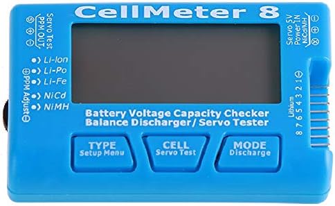 8-в-1 RC CellMeter 8 Цифров 2 S ~ 8 S Батерия за Проверка на Батерията Балансировщик LCD ДИСПЛЕЙ Осветление