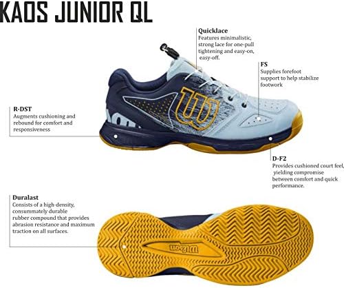 WILSON Унисекс-Детски Тенис обувки KAOS Junior Ql