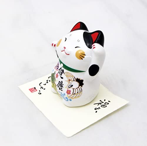 クラフトマンハウス(Craftmanhouse) Манэки-котка, малък, бял/черен/червен