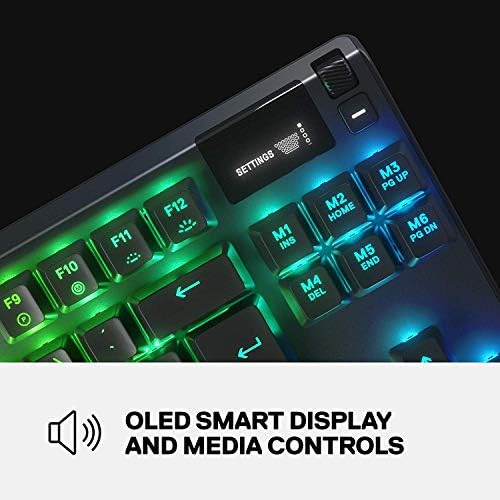 Детска клавиатура SteelSeries Apex Pro TKL с Механични ключове и OLED-дисплей Smart Display (обновена)