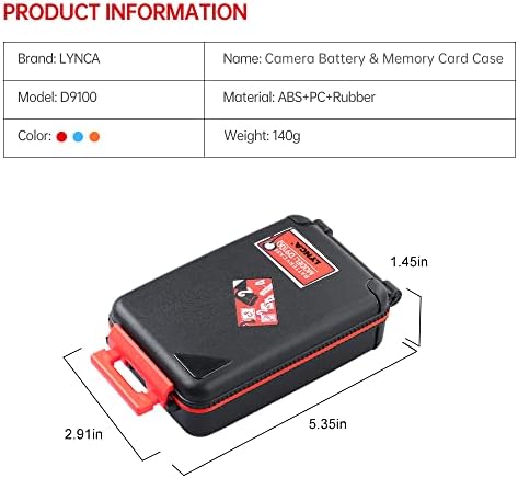 Калъф за батерия на фотоапарат LYNCA, Преносим Защитен Калъф За твърди карти с памет, Професионален Водоустойчив
