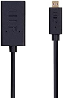Високоскоростен пасивен кабел Monoprice 4K малък диаметър HDMI Female-Micro HDMI Male - 3 метра - Черен | 4K