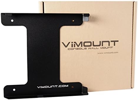 Метален държач ViMount за стенен монтаж, съвместими с Playstation 4 PS4 Classic/Fat (Първа версия) черно