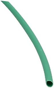 X-DREE Дължина 15 m, вътрешен диаметър 1 мм, свиване тръба с полиолефиновой изолация, тел зелен цвят (дължина