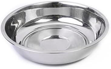 РГ inc 2 Опаковки, Чаши за котки от неръждаема стомана - Основни купички за кучета и котки храна и вода | се