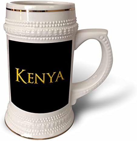 3дРоза Кения често срещано женско име в Америка. Чаша за стейна Жълто на черно - 22 грама (stn_356414_1)