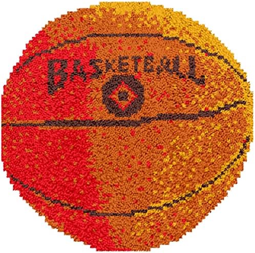 Баскетболен Килим с Капаче-плетене на една Кука, с Предварително Отпечатана Шарките на Килима Бродерия, Определени